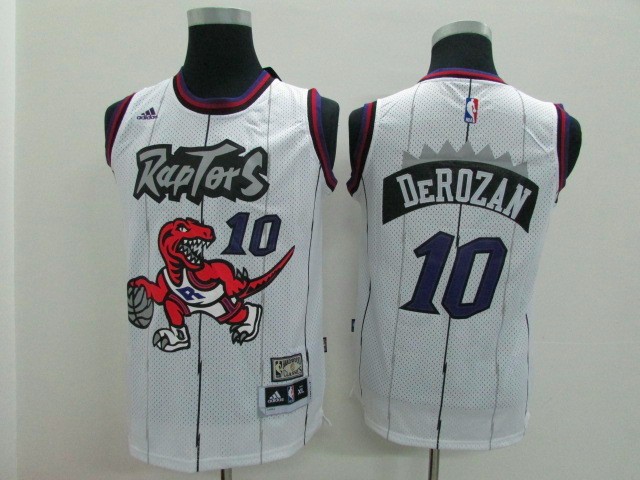 NBA Toronto Raptors #10 Derozan white Youth Adidas jerseys->youth nba jersey->Youth Jersey